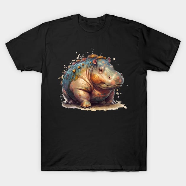 Alien Hippo T-Shirt by TheWombatsDen